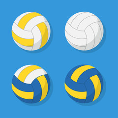 Volleyball ball vector set