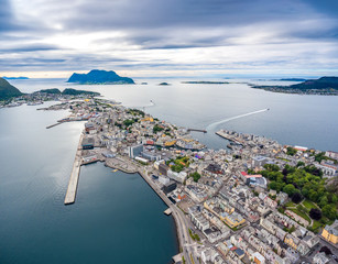 Naklejka premium City of Alesund