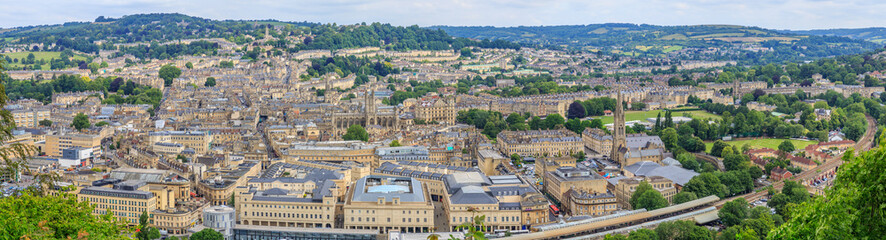 Fototapeta na wymiar Bath City Panorama View