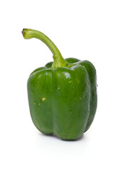 Fresh vegetables sweet Pepper or bell pepper isolated on white b