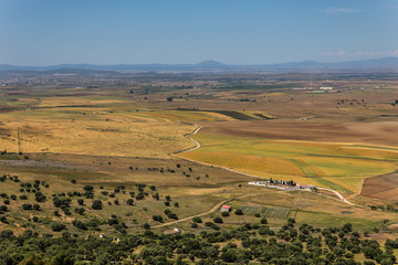 Landscape from Magacela in Extremadura. Spain.