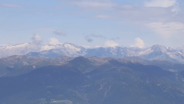 Panoramic view on   alps