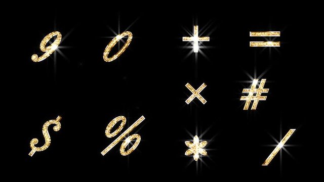 sparkling letters alphabet.