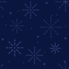  Christmas. New Year print. snowflakes.