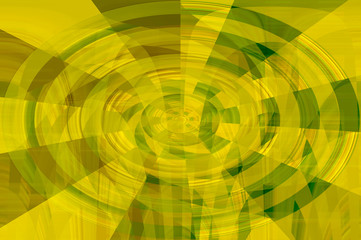 Abstract modern graphic design round pattern background in green