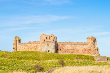 The ruins of Tantallon Castle in Scotland