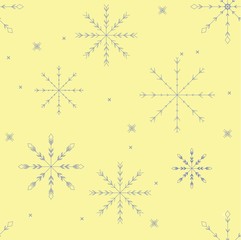 Fototapeta premium Christmas. New Year print. snowflakes.