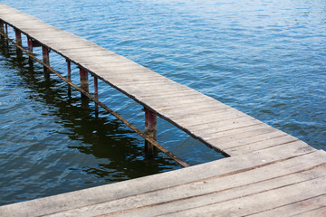 Wood dock