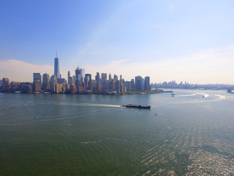 Aerial image of New York Lower Manhattan