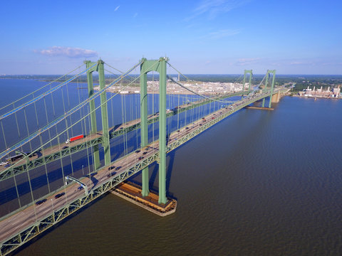 Delaware Memorial Bridge aerial image
