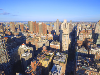 Fototapeta premium Aerial image of Metropolitan New York