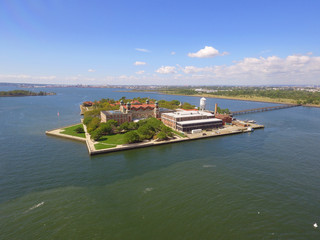 Aerial photo Ellis Island New Jersey