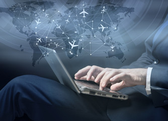 Concept of online booking for air travel