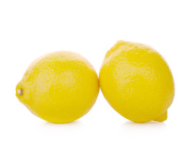 fresh lemon isolated on white