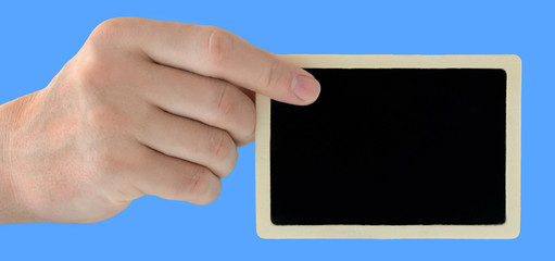 Hand and sign - background