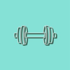 Dumbbell - vector icon.