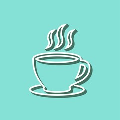 Coffee cup - vector icon.