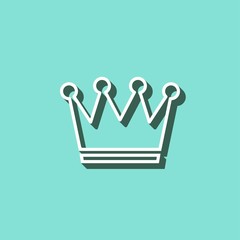 Crown - vector icon.