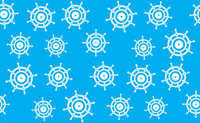 Vector seamless pattern of hand wheels of vehicles