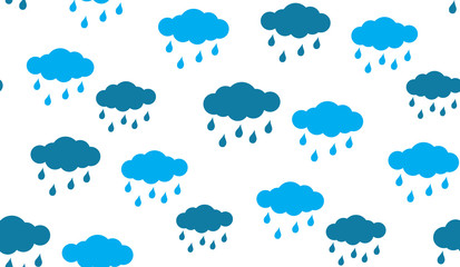 Clouds seamless pattern vector