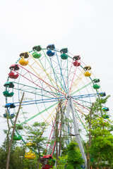 The Ferris wheel is a big attraction in the summer