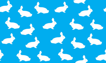 Fototapeta premium rabbits seamless pattern