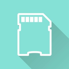 Memory card - vector icon.