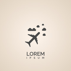 plane icon. vector illustration