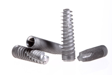dental implants on a white background