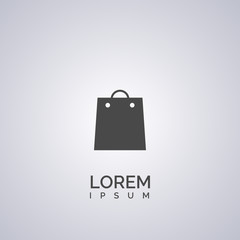 shopping bag icon. vector illustration