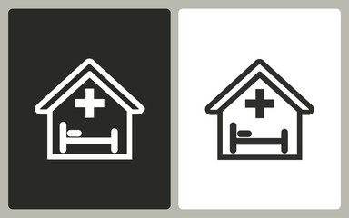 Hospital - vector icon.