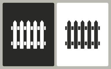 Fence - vector icon.
