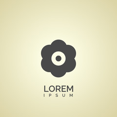 flower icon. vector illustration