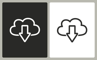 Download - vector icon.