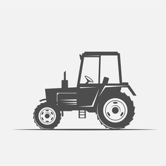 tractor in vintage style
