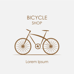 Fototapeta na wymiar logo bicycle shop