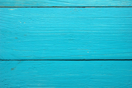 Painted wood texture turquoise wood Board closeup