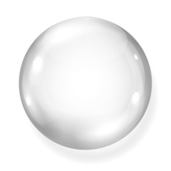 Opaque gray sphere