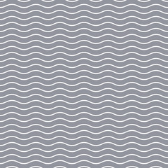 Simple gray seamless wavy line pattern