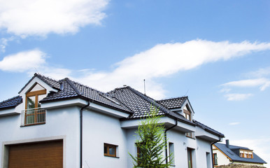 The house with a roof of Roof tile