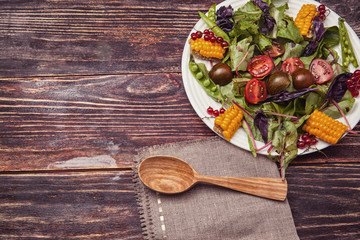 Fresh vegetable salad,healthy food