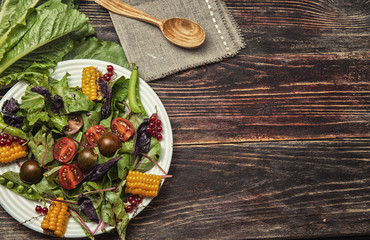 Fresh vegetable salad,healthy food