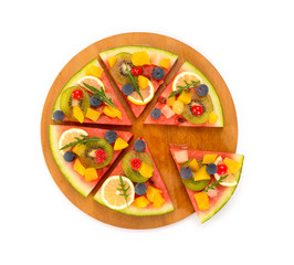 watermelon fruit pizza