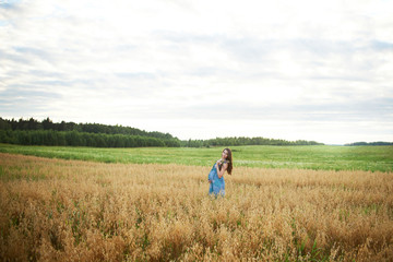 Young pregnant woman