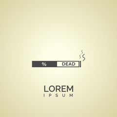 cigarette sign. icon design
