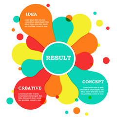 Abstract colorful background with text space. Vector illustration