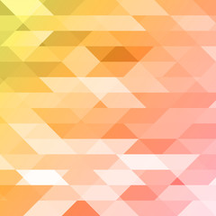 Colorful pink, orange, green polygonal background. Triangular polygons in origami style with gradient. Geometric abstract bright pattern design for your business. Vector illustration.