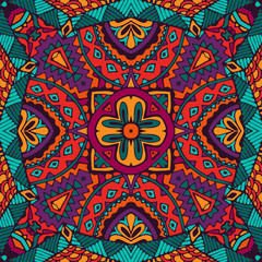 abstract festive colorful ethnic tribal pattern