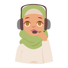 Obraz premium Arabic woman vector