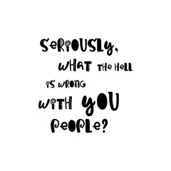 Hand drawn lettering poster